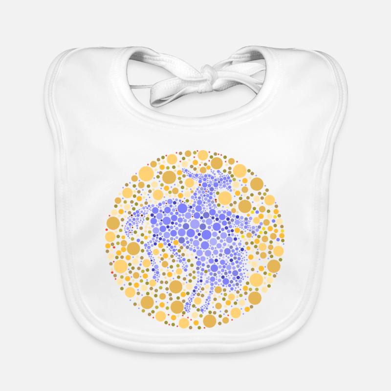 Reiter Rodeo Farbtest Baby Bio-Lätzchen