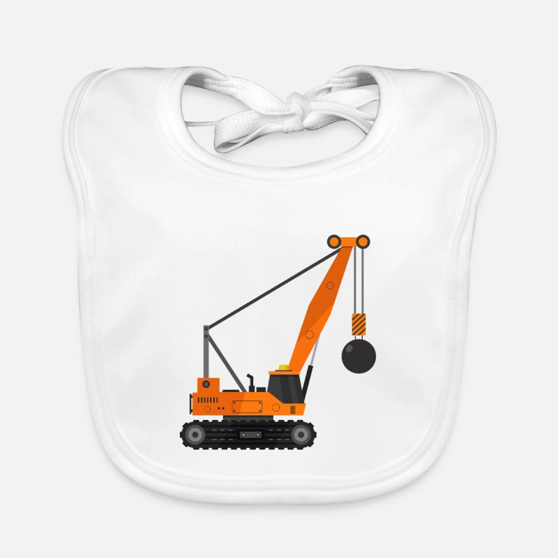 Grue à billes de démolition Bavoir bio Bébé