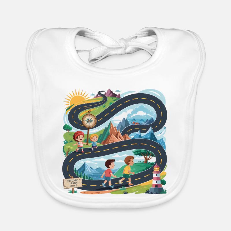 Explore Learn Shine Learning Kids School Organic Baby Bibs