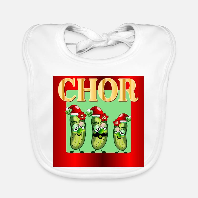 CHŒUR DE NOËL Bavoir bio Bébé