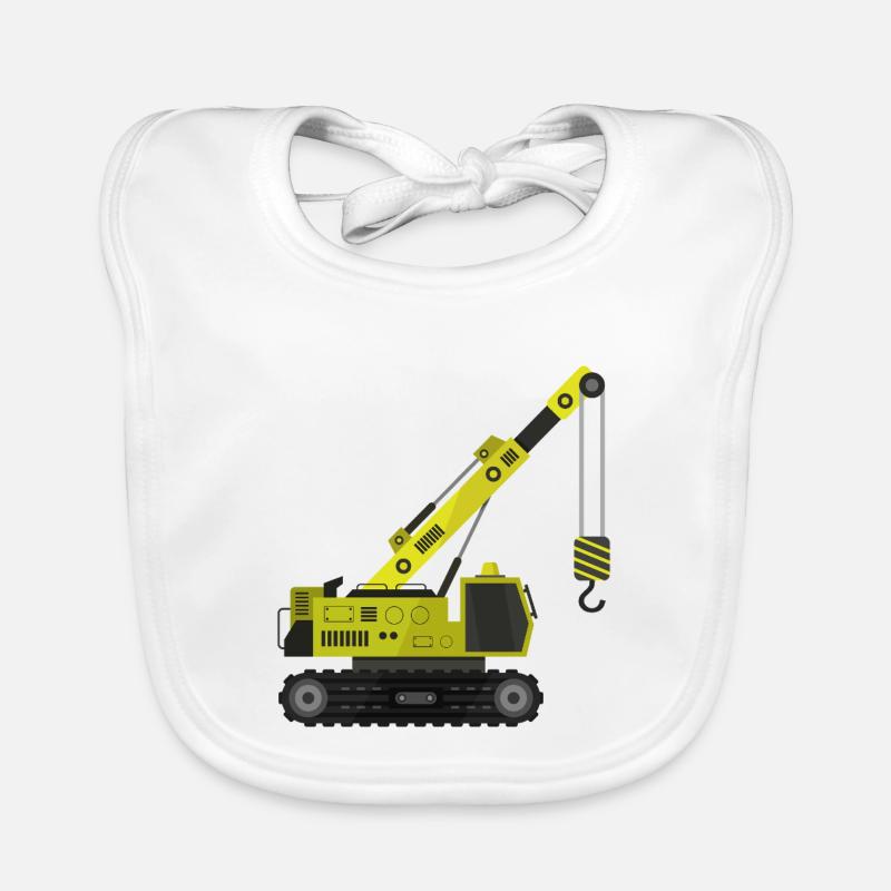Crawler crane Organic Baby Bibs