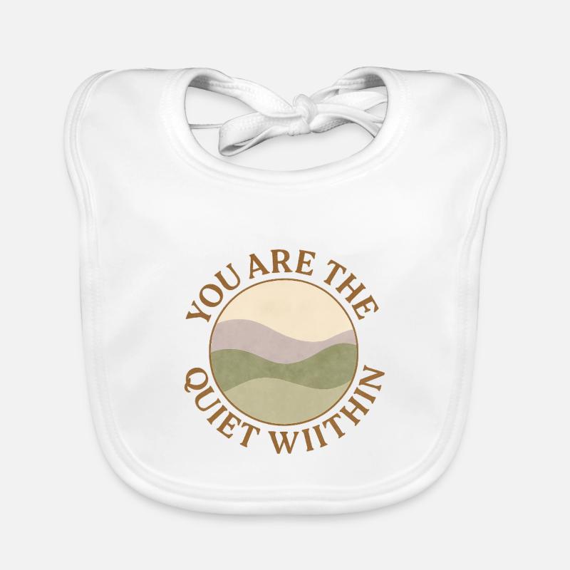 Quiet Within Nature Hills Logo Organic Baby Bibs