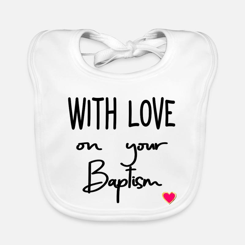 Baptism Love Organic Baby Bibs