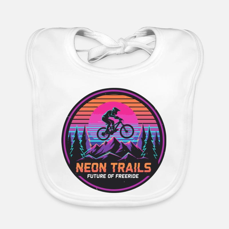 Neon Trails Mountain Freeride Baby Bio-Lätzchen