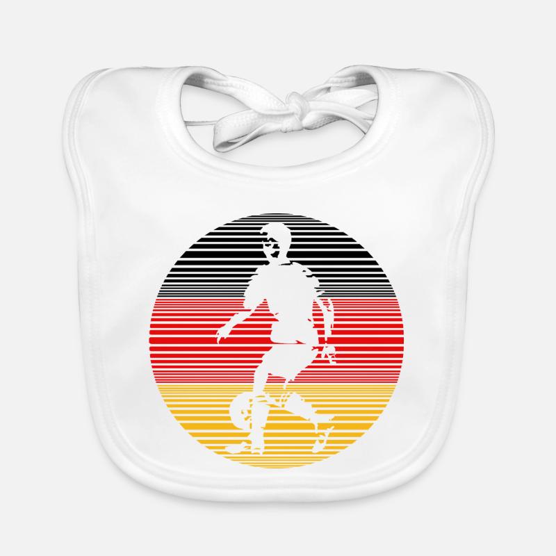 Fussball Spieler Baby Bio-Lätzchen