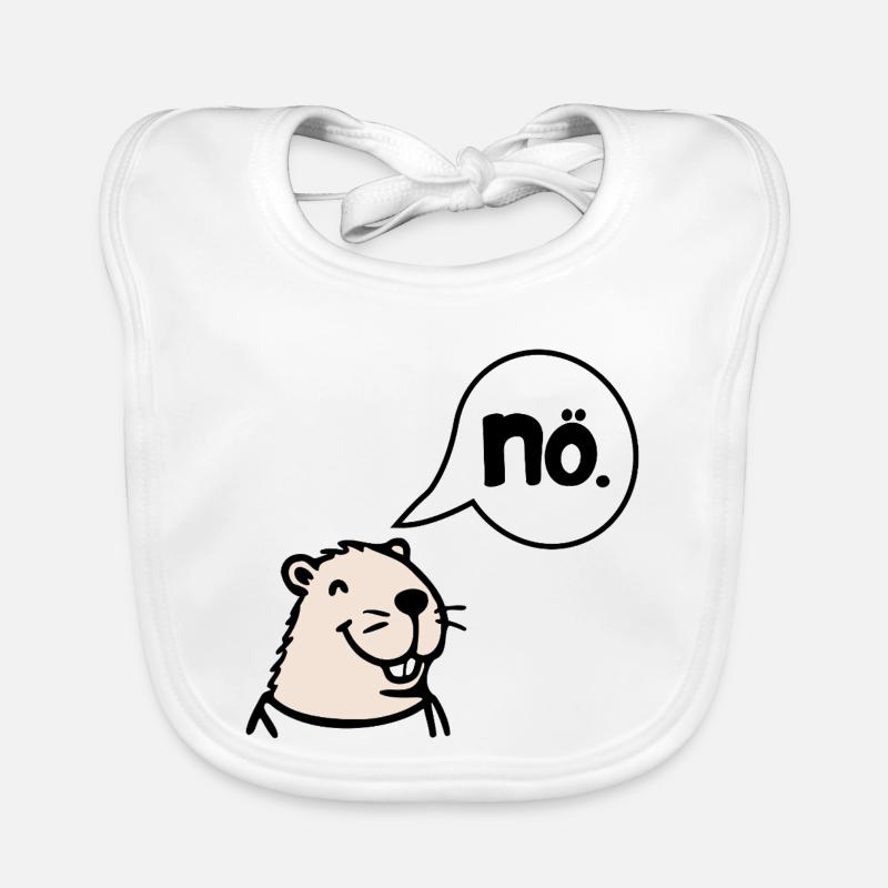 Capybara Cancellation Nope No Organic Baby Bibs