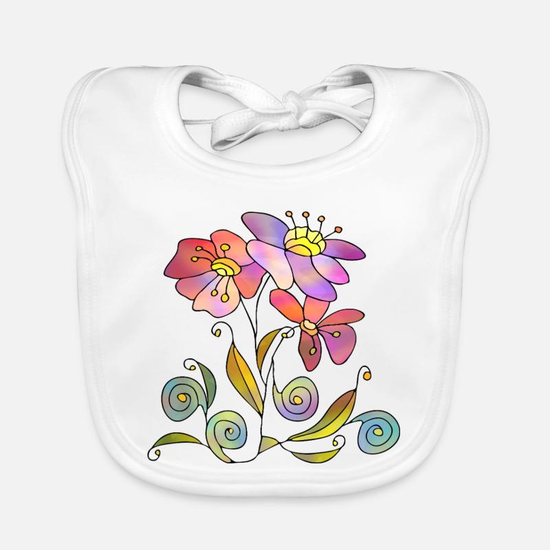 Fleur Bavoir bio Bébé