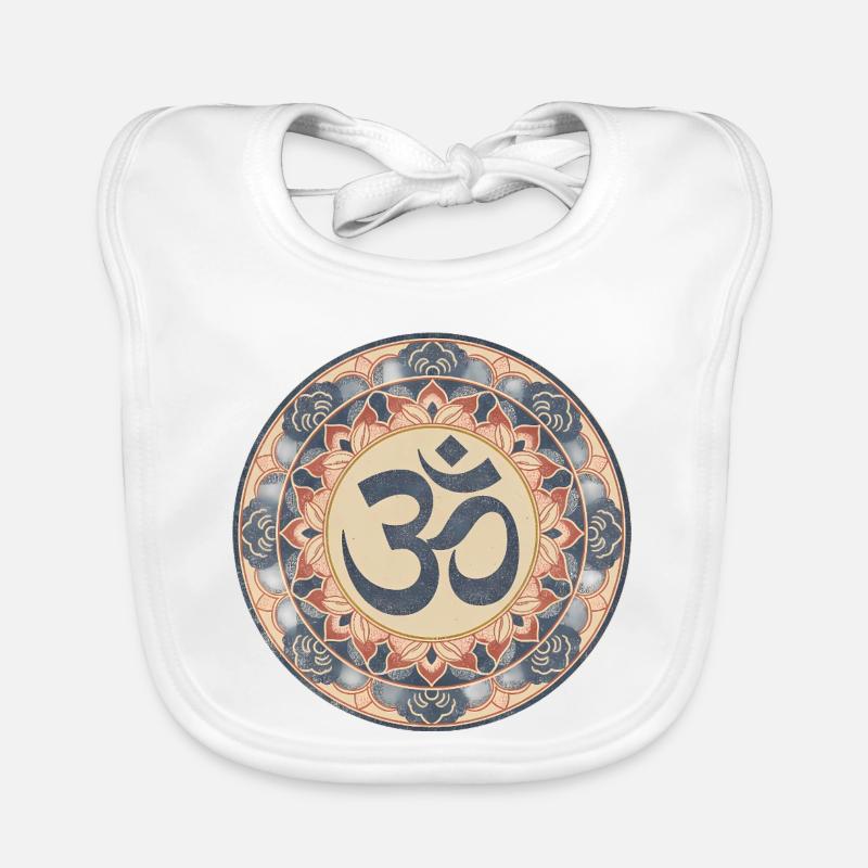 Om Mandala Zen Pattern Bavoir bio Bébé