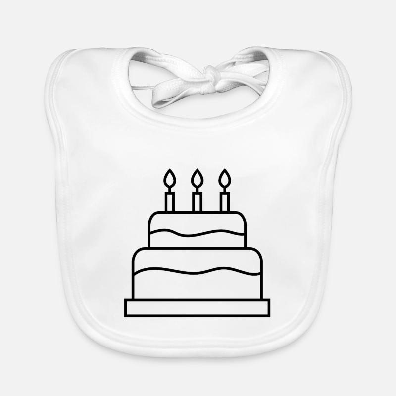 Gâteau d'anniversaire Bavoir bio Bébé