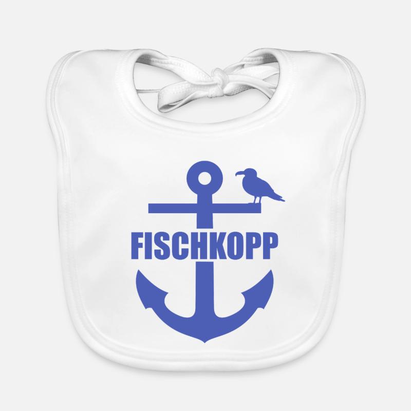 Fischkopp, ancre Bavoir bio Bébé