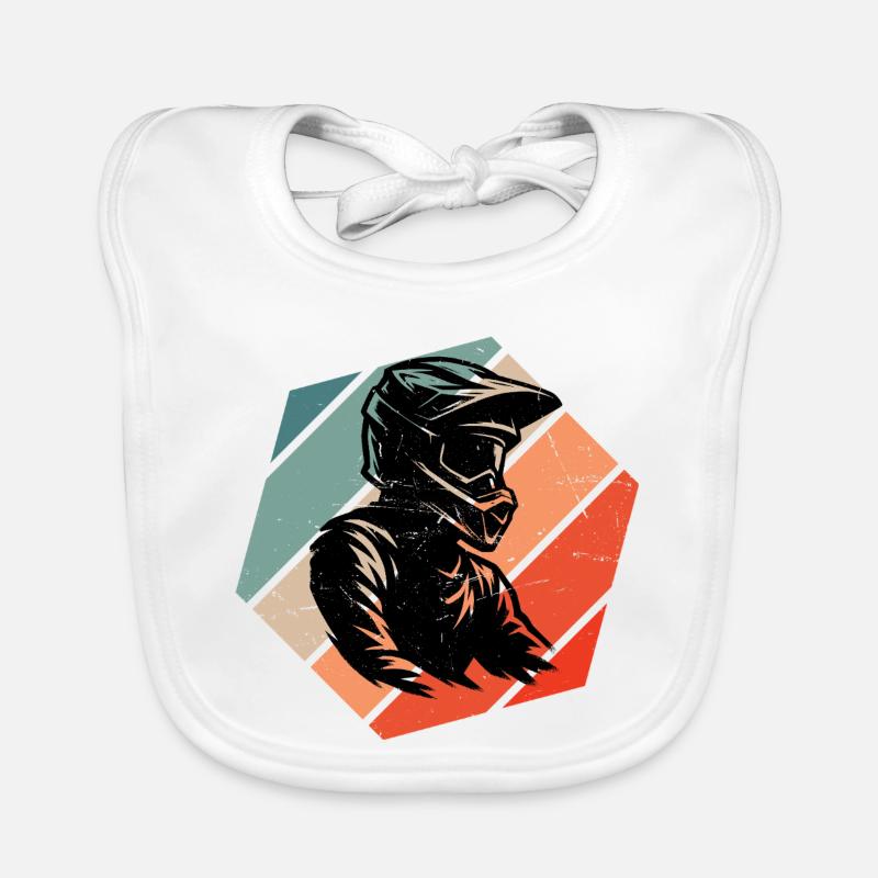 Conception compacte du motocross Bavoir bio Bébé