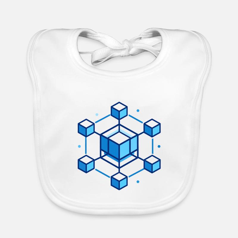 Isometric Cube Meshing Organic Baby Bibs