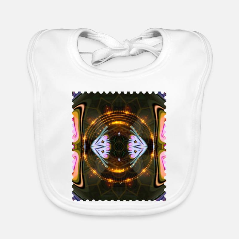 Mandala Kaléidoscope Ardent Bavoir bio Bébé