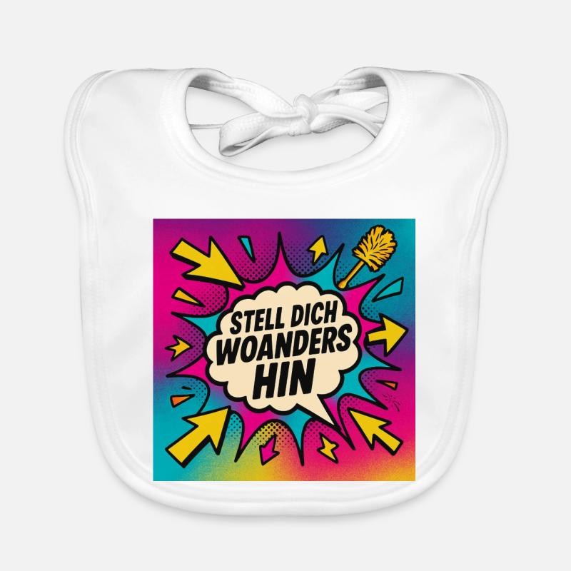 Stand somewhere else Popart Organic Baby Bibs