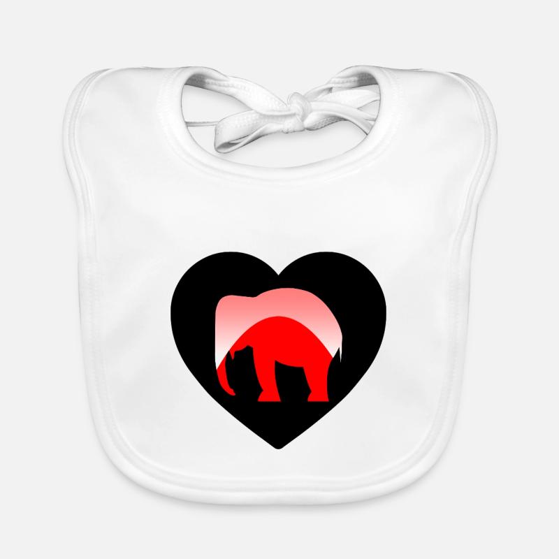 Éléphant Bavoir bio Bébé