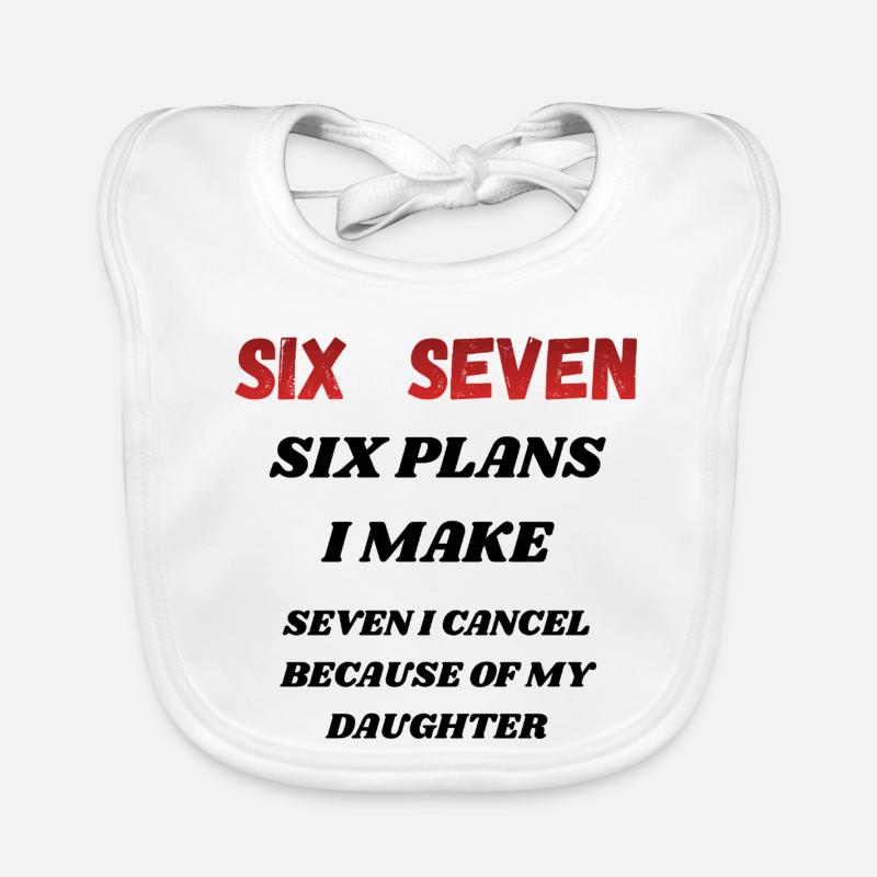 Sechs Sieben, roter Gradient Baby Bio-Lätzchen