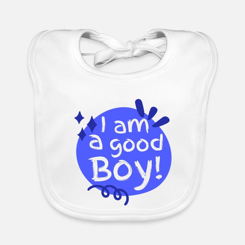 Ich bin ein guter Junge Baby Bio-Lätzchen