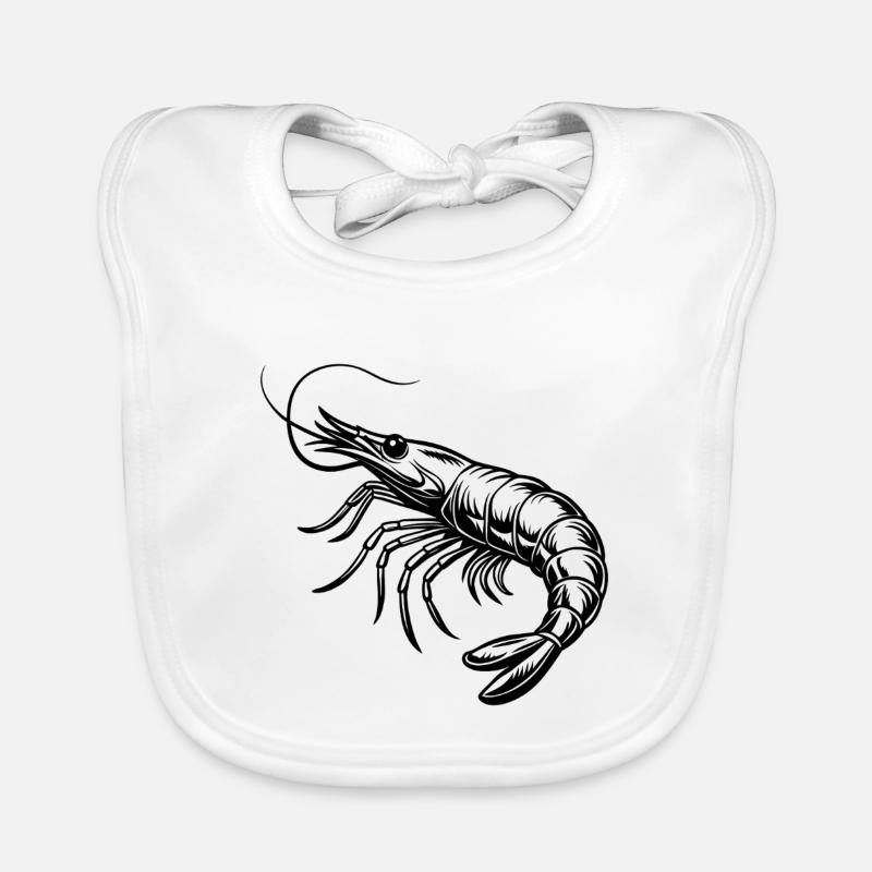 Shrimp Organic Baby Bibs