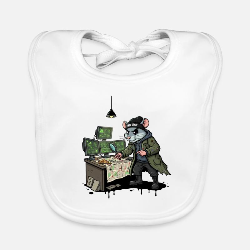 Hacker Rat Détective Deep State Tracking Bavoir bio Bébé