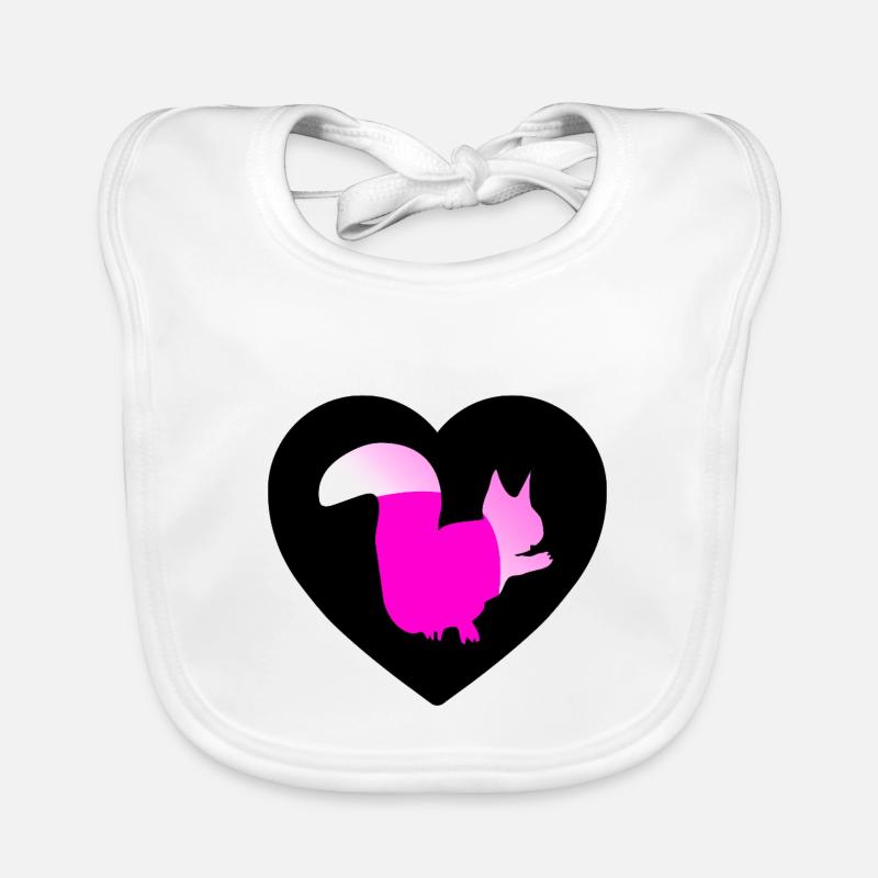 Squirrel Organic Baby Bibs