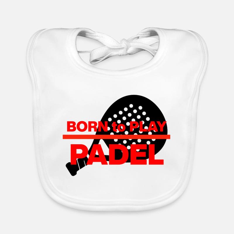 Born to Padel, Racket Born! Smash it Baby Bio-Lätzchen