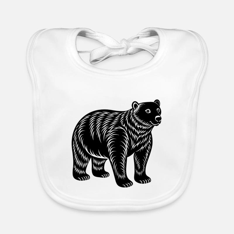 Polar bear Organic Baby Bibs