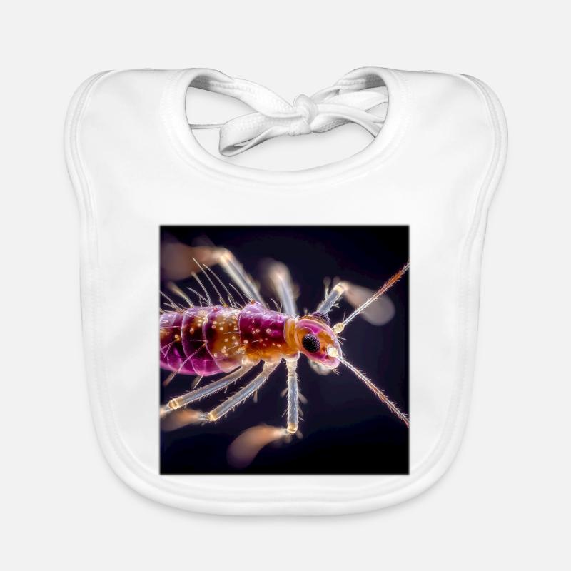 Neon Insect Macro – Abstract Micro World Design Organic Baby Bibs