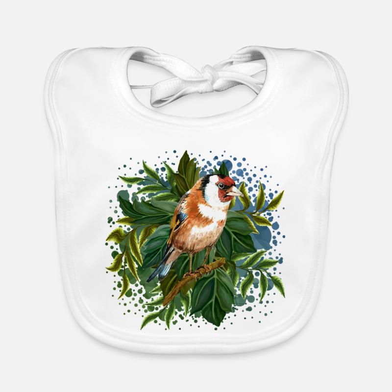 Oiseau coloré Bavoir bio Bébé