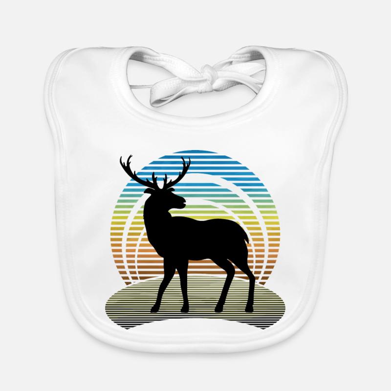Cerf Bavoir bio Bébé