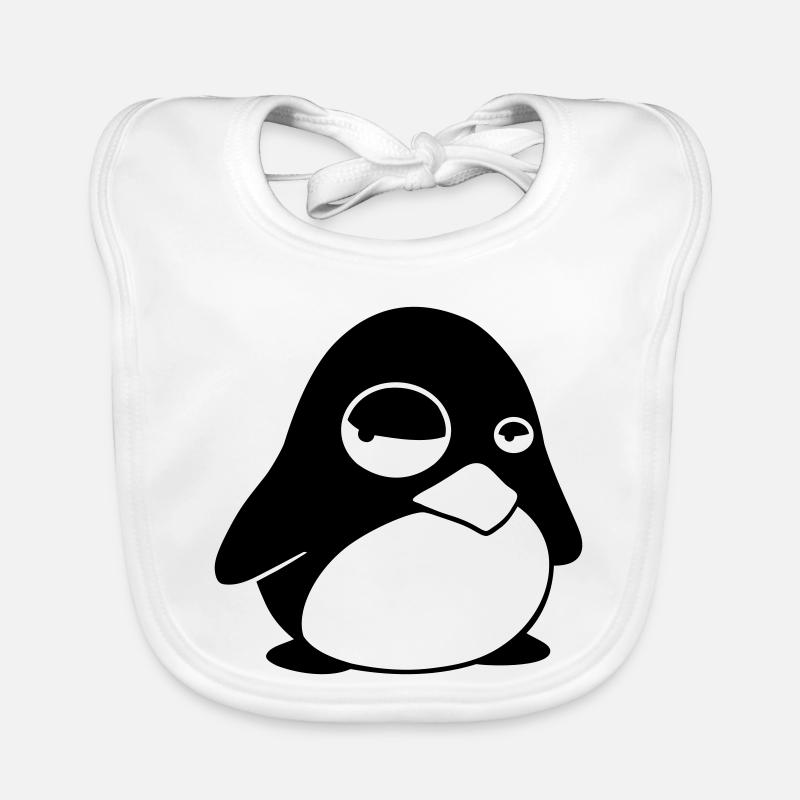Grumpy Tux – Drôle de Penguin Linux pour les geeks Bavoir bio Bébé
