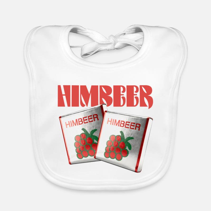 Halloren Frukas Raspberry Organic Baby Bibs