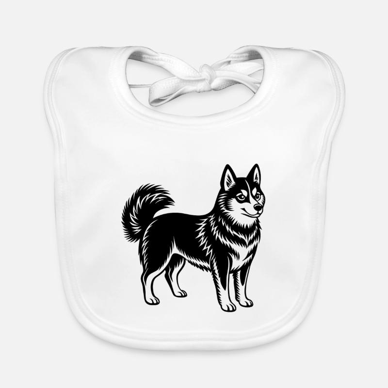 Klee kai de l’Alaska Bavoir bio Bébé