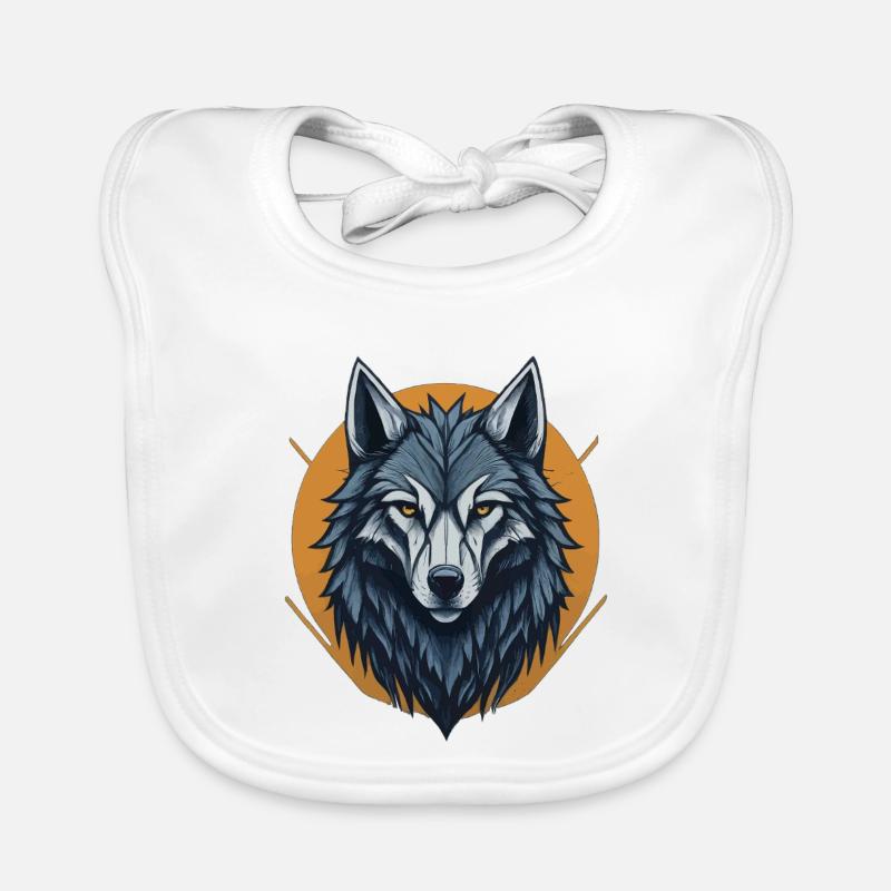 Mystic Wolf Baby Bio-Lätzchen