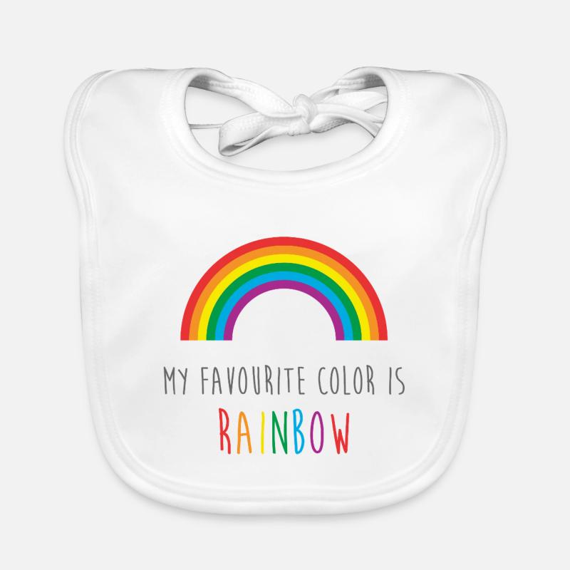 Mon Arc-en-Ciel Préféré Bavoir bio Bébé