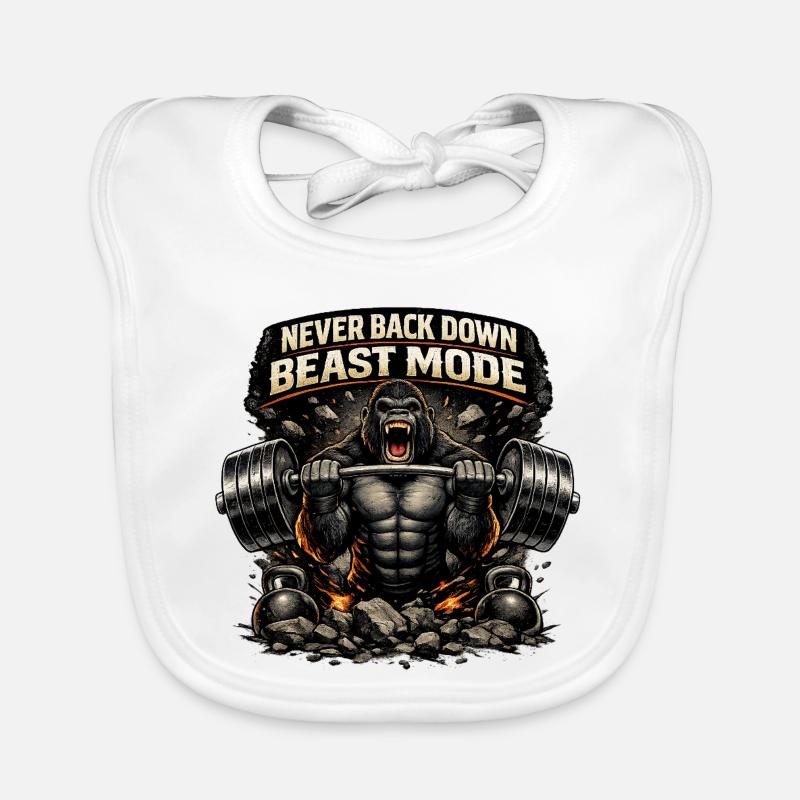Beast Modus Kraftgorilla Organic Baby Bibs