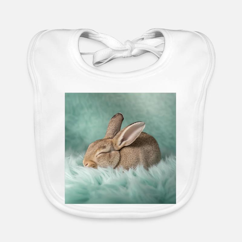 Rabbit Neon Dreams Organic Baby Bibs