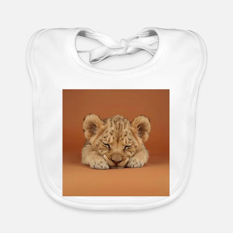 Petit guépard endormi Bavoir bio Bébé