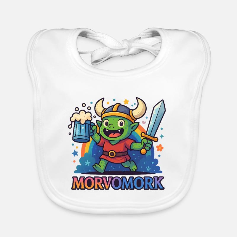 Goblin Viking Spaßheld Baby Bio-Lätzchen
