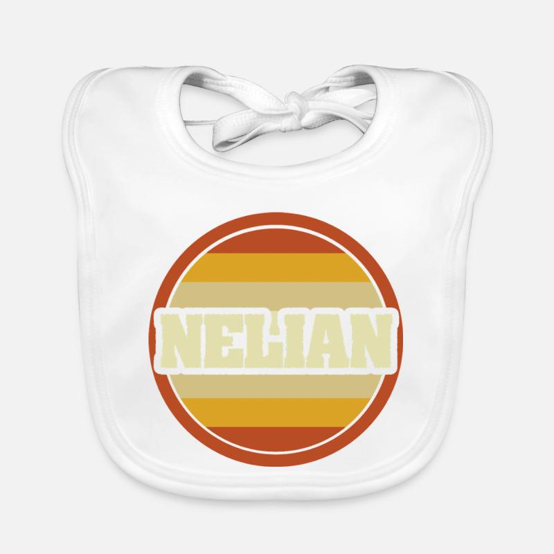 First name Nelian Organic Baby Bibs