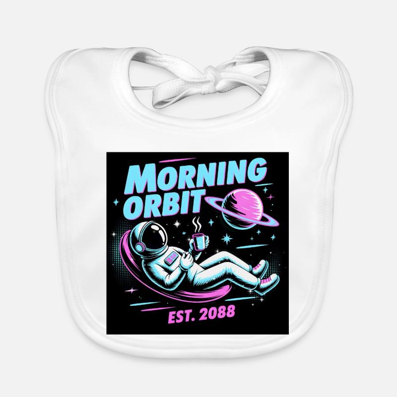 Orbite matinale : Café des astronautes Bavoir bio Bébé