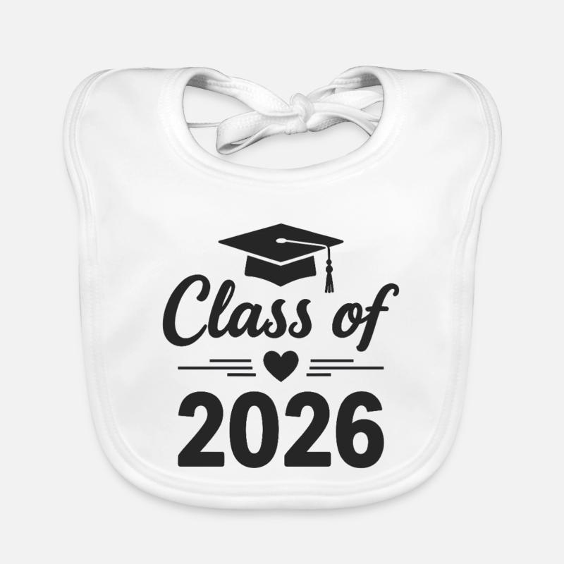 CLASS OF 2026 Absolventen Abschluss Studium Baby Bio-Lätzchen