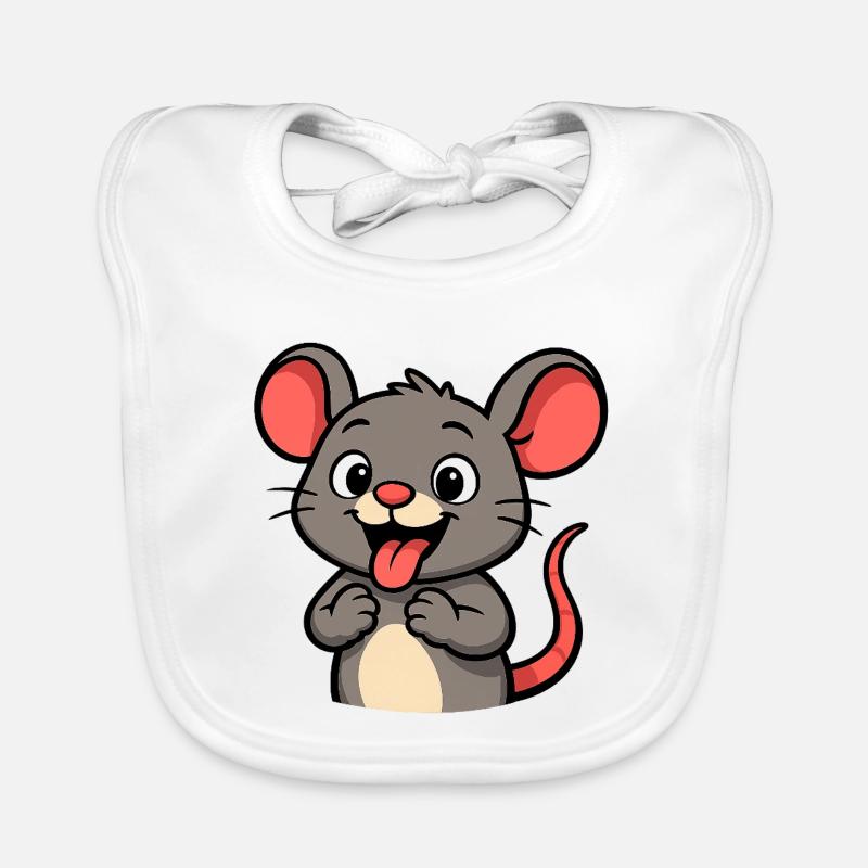 Naughty Mouse Organic Baby Bibs