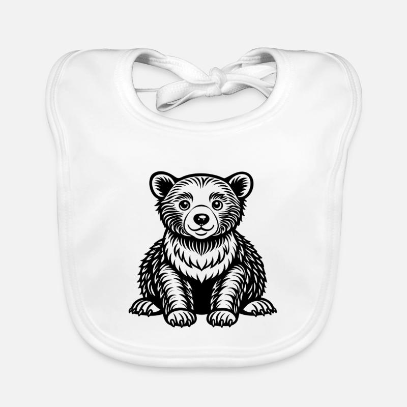 Bébé ours Bavoir bio Bébé