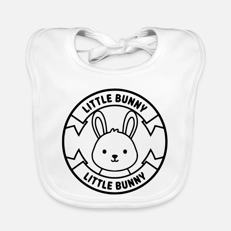 Logo Petit Lapin Bébé Mignon Bavoir bio Bébé