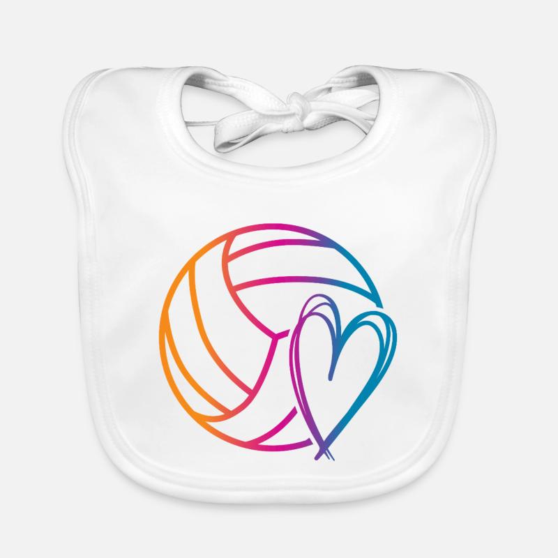 Volleyball Ball Baby Bio-Lätzchen