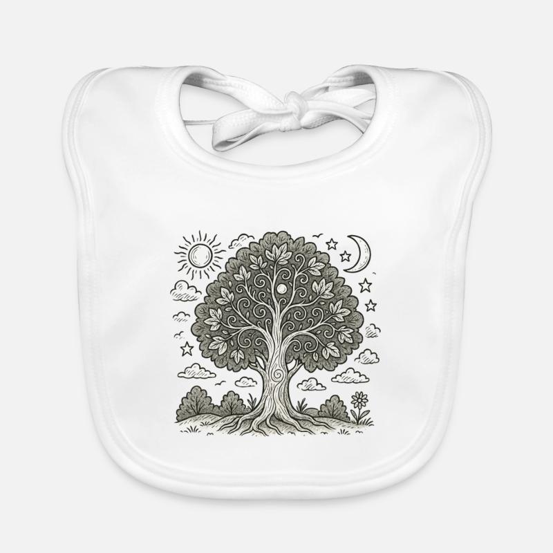 Baum des Lebens Baby Bio-Lätzchen
