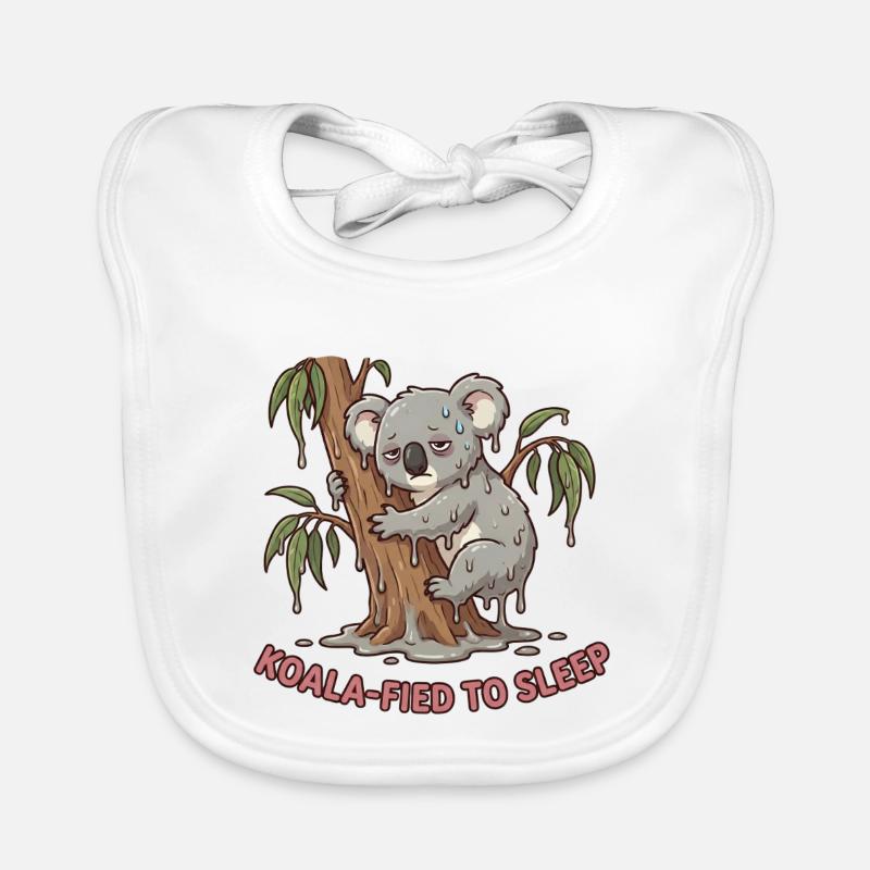 Koala Kawaii Endormi Bavoir bio Bébé