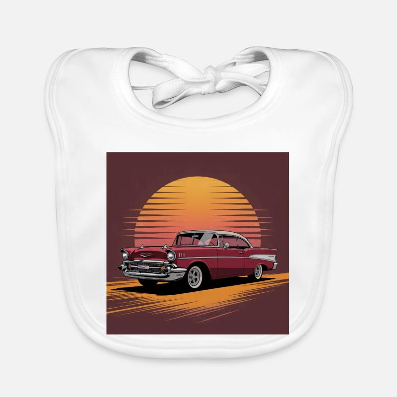 Voiture classique Sunset Drive Bavoir bio Bébé
