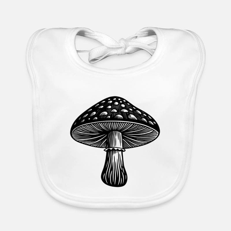 mushroom Organic Baby Bibs