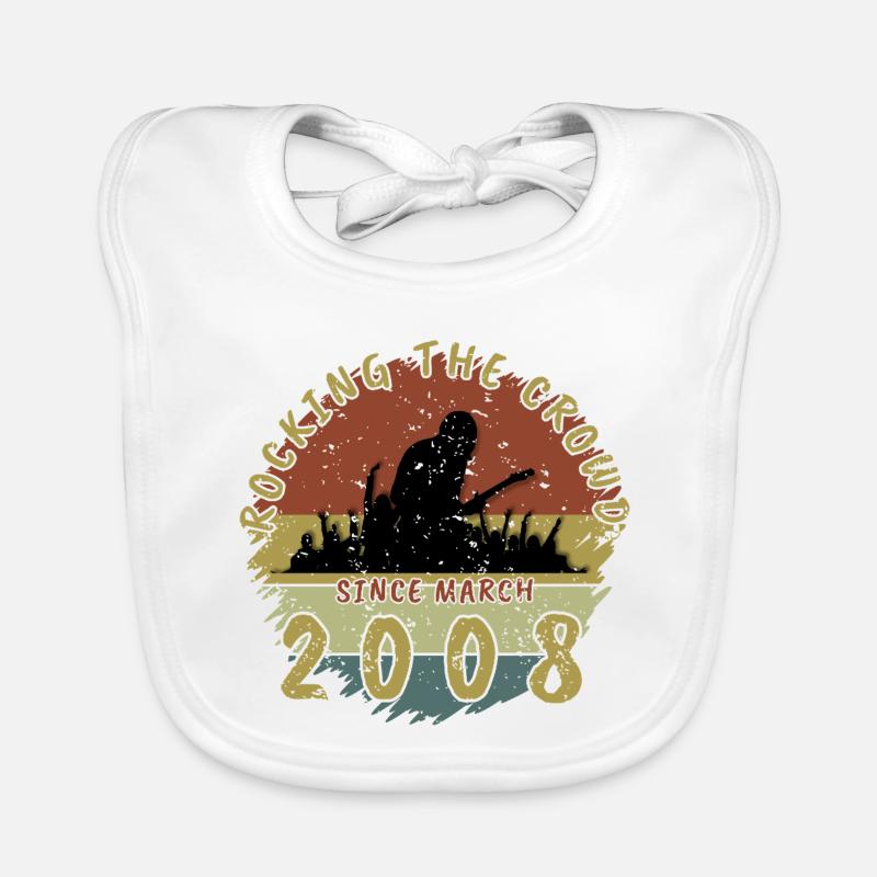 18th Birthday Rocking the crowd GIT 03/2008 Organic Baby Bibs